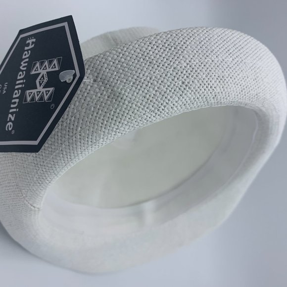 FEDORA HAT WHTE 100% RECYCLED PAPER - Picture 4 of 4